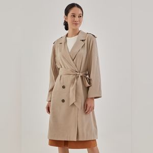 Love Bonito Avelyn Relaxed Trench Coat - XS, Khaki